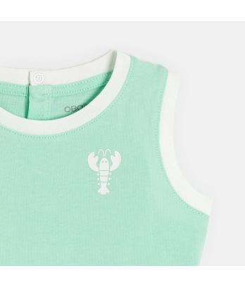 Baby boy's jersey vest top