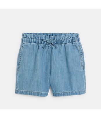Girls lightweight blue denim shorts
