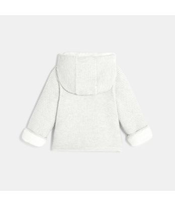 Newborn white faux fur coat