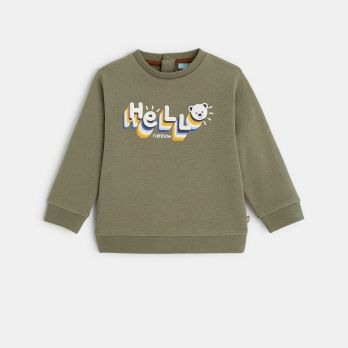Rainbow slogan sweatshirt