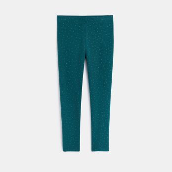 Warm organic cotton spotty leggings
