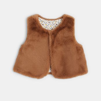 Floral-print soft boa cardigan