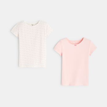 Girl's underwear T-shirt (set of 2)