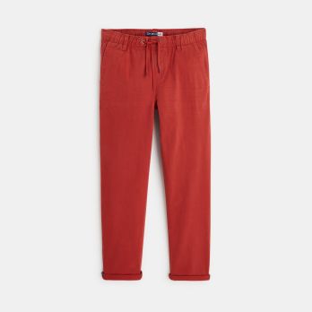 Pull-on wide-leg pants