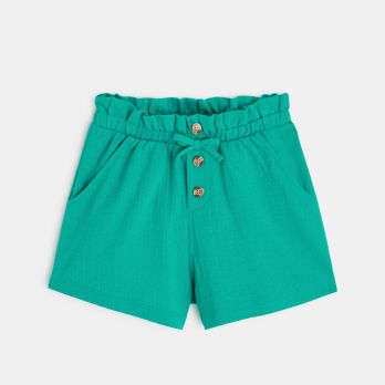 Plain high waist shorts