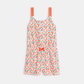 Printed jersey romper
