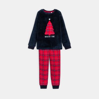 Girl’s red Christmas pyjamas