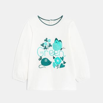 Baby girl's white T-shirt