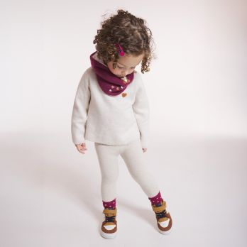 Heathered knit leggings