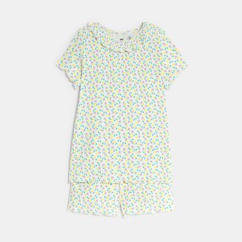 Girl's printed jersey short pyjamas