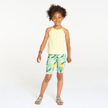 Girl's multicoloured printed cycling shorts
