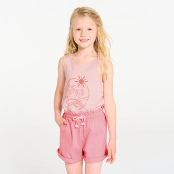 Girl's pink vest top with motif