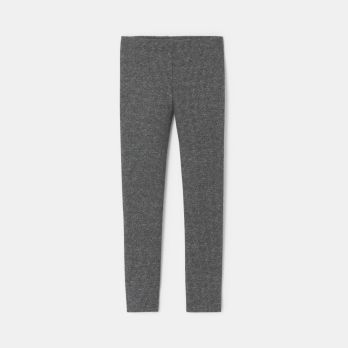 Girl's grey houndstooth leggings