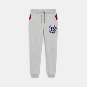 Boy's grey fleece joggers