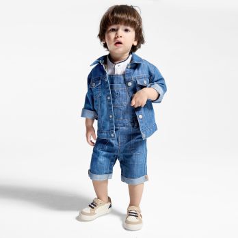 Baby boy's blue denim jacket