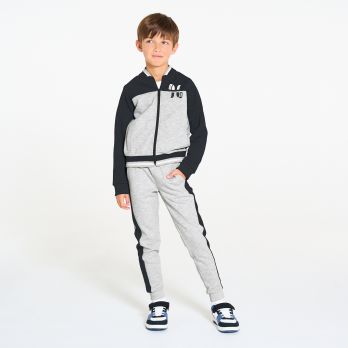 Boy's grey fleece joggers