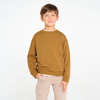 Boy's plain curry yellow sweatshirt