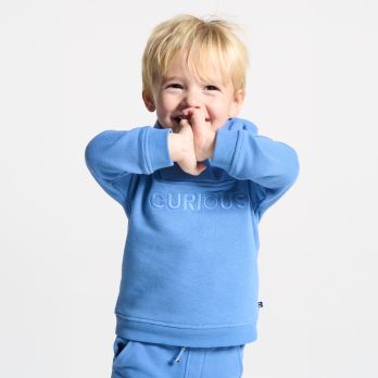 Baby boy's blue fleece hoodie