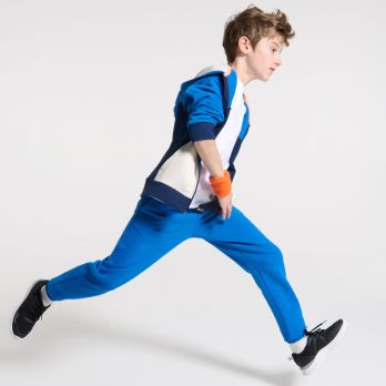 Boy's blue fleece joggers
