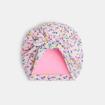 Baby girl's floral swimming hat