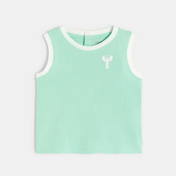 Baby boy's jersey vest top