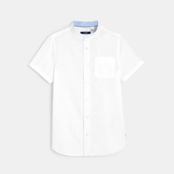 Shirt with a mandarin collar